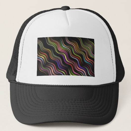 Casquette Ligne Abstraite Vague verticale cool Art Thunder_C (Devant)