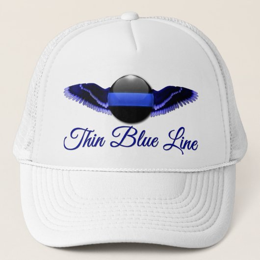 Casquette Ligne Bleue fine avec ailes (Devant)