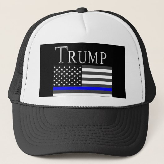 Casquette Ligne bleue mince (Devant)
