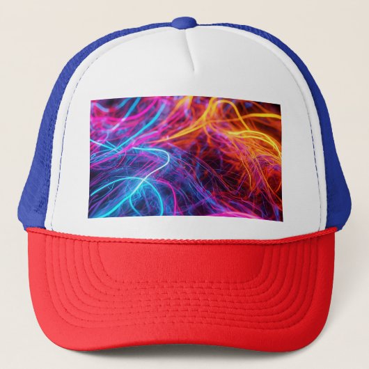 Casquette Lignes de néon (Devant)