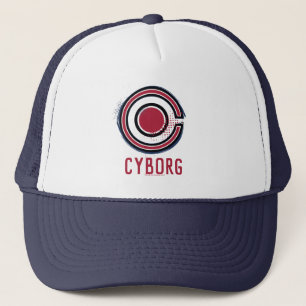 Casquette Ligue de Justice Symbole de cyborg brosse et dem