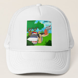 Casquette Limace Agent de la Circulation Drôle