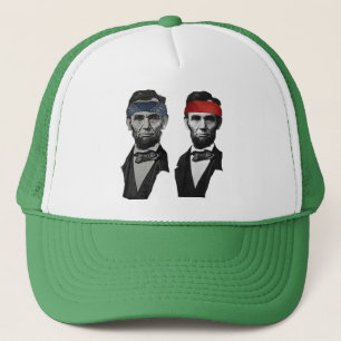 Casquette Lincoln bleu et rouge