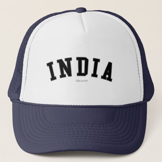 Casquette L'Inde (Devant)