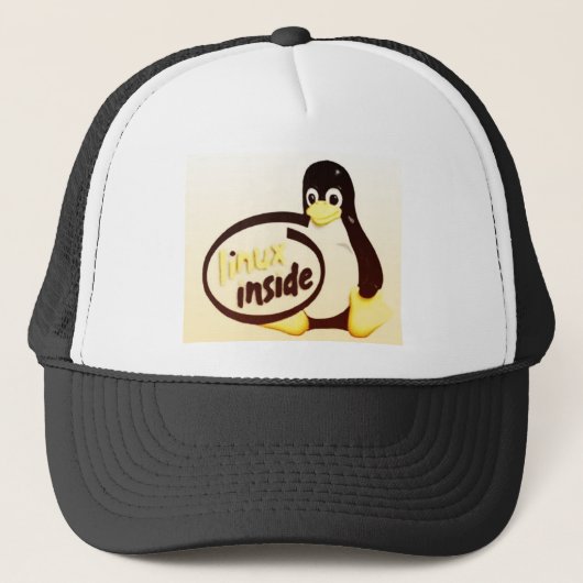 Casquette LINUX À L'INTÉRIEUR de Tux le logo de pingouin de (Devant)