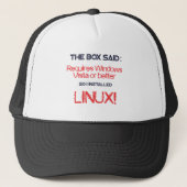 Casquette Linux est meilleur (Devant)