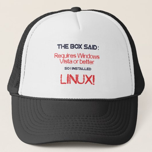 Casquette Linux est meilleur (Devant)