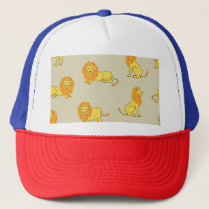 Casquette Lion à main : motif vintage.
