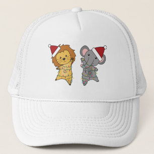 Casquette Lion Elephant Fée de Noël Lumières mignons Animaux