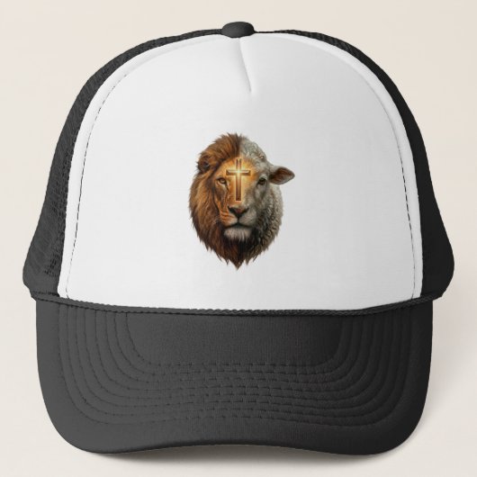 Casquette Lion et agneau (Devant)