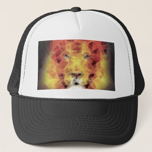 Casquette Lion fractal (Devant)