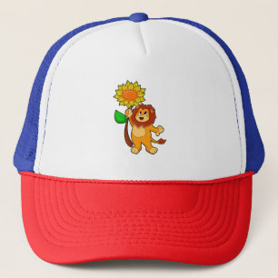 Casquette Lion with Flower