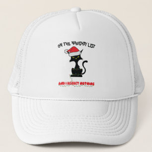 Casquette Liste de Santa fier art de mot