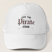Casquette Live the Pirate Code (Devant)