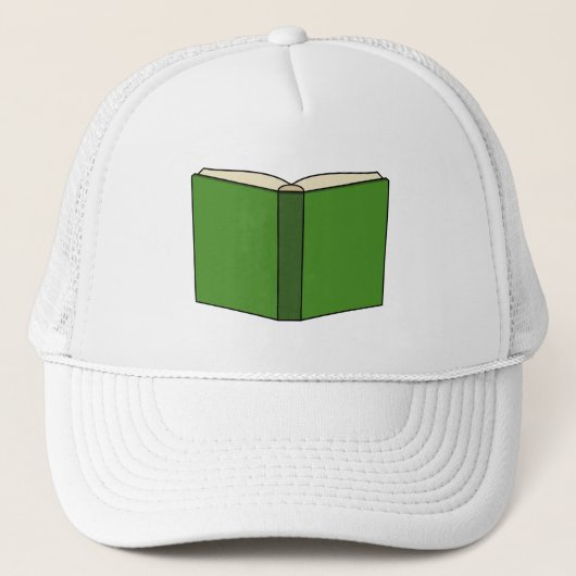 Casquette Livre vert de dessin (Devant)
