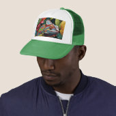 Casquette Lizard Leaves & Colour (En situation)