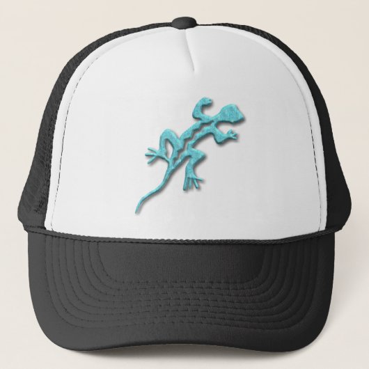 Casquette Lizard-turquoise (Devant)