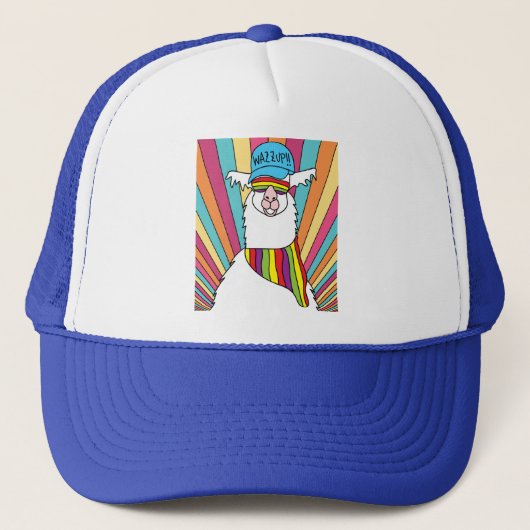 Casquette Llama Alpaca Retro Vintage (Devant)