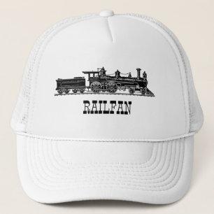 Casquette Locomotive avec voiture de charbon personnalisée