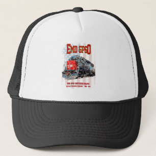 Casquette Locomotive diesel EMD GP60 et drapeau américain