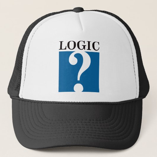 Casquette Logique - noir et bleu (Devant)