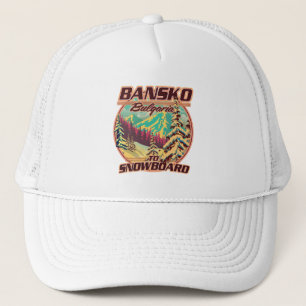 Casquette logo Bankso Bulgarie pour snowboard