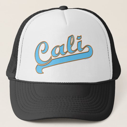 Casquette Logo Cali California Surfer en bleu (Devant)