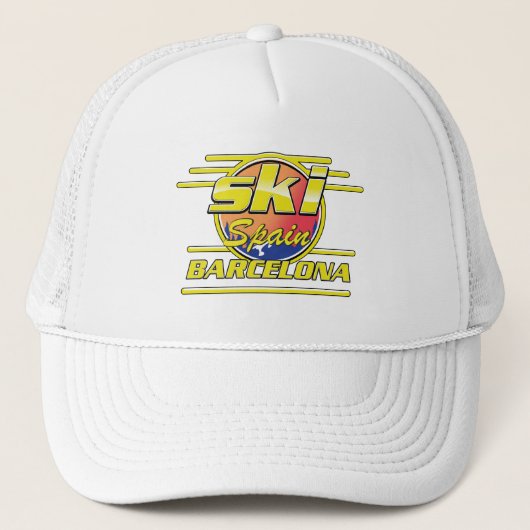 Casquette Logo de Barcelone Espagne pour skier (Devant)