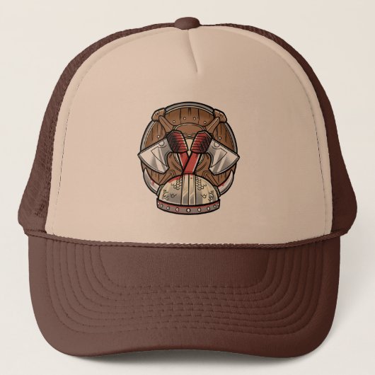 Casquette Logo de dessin Viking Shield (Devant)