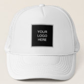 Casquette Logo d'entreprise Black Company Minimaliste (Devant)
