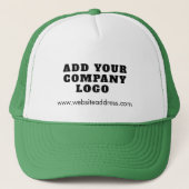 Casquette Logo d'entreprise et site Web Nouveaux employés de (Devant)