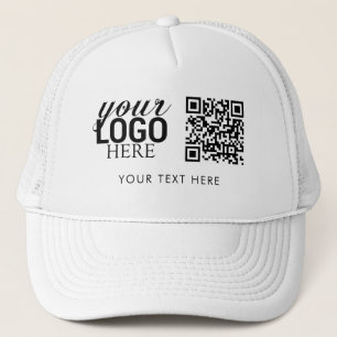 Casquette Logo d'entreprise QR Code et texte Personnel emplo