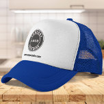 Casquette Logo d'entreprise simple et employés du site Web p<br><div class="desc">Ajoutez le logo de votre entreprise et l'identité de votre marque à ce chapeau de camionneur ainsi qu'à votre adresse de site Web ou votre slogan en cliquant sur le bouton "Personnaliser" ci-dessus. Ces chapeaux de camionneur de marque peuvent annoncer votre entreprise comme les employés les portent et double comme...</div>