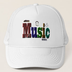 Casquette Logo D'Image De Musique Avec Instruments,