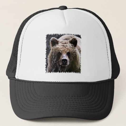 Casquette Logo d'ours gris (Devant)