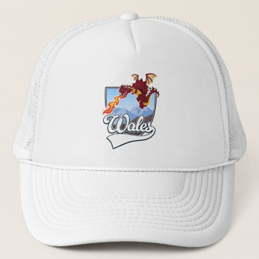 Casquette logo du dragon du pays de Galles (Devant)