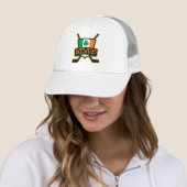 Casquette Logo du drapeau de hockey sur glace irlandais (En situation)
