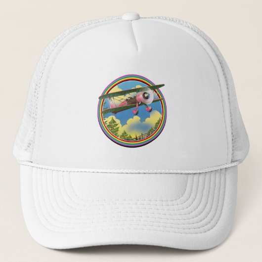 Casquette logo du plan Rainbow Pink Bi (Devant)