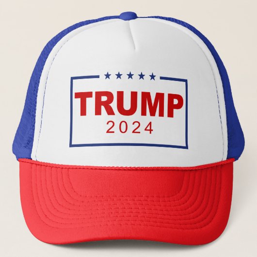 Casquette Logo du rectangle classique Trump 2024 (Devant)