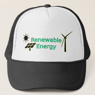 Casquette Logo Énergie renouvelable Panneaux solaires Turbin