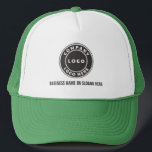 Casquette Logo et nom de l'entreprise Employés personnalisés<br><div class="desc">Ajoutez le logo de votre entreprise et l'identité de votre marque à ce chapeau de camionneur ainsi qu'à votre adresse de site Web ou votre slogan en cliquant sur le bouton "Personnaliser" ci-dessus. Ces chapeaux de camionneur de marque peuvent annoncer votre entreprise comme les employés les portent et double comme...</div>