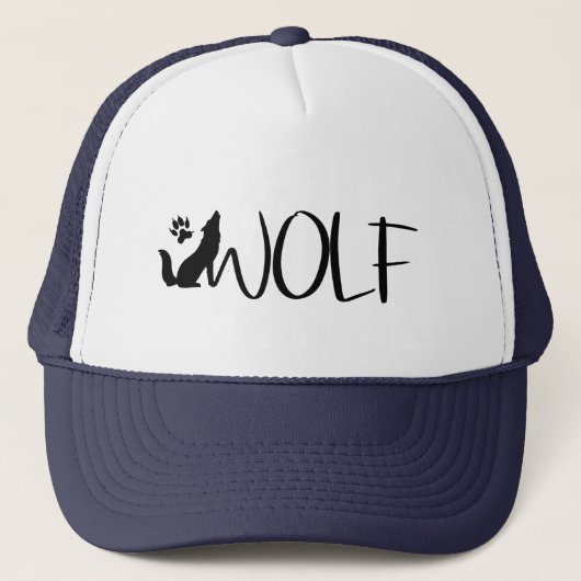 Casquette Logo graphique Wolf Text (Devant)