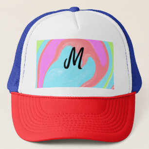 Casquette logo monogramme minimaliste simple personnalisé bo