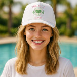 Casquette Logo Monogramme Nom Personnalisé Reine de Pickleba<br><div class="desc">Casquette Camionneur Logo Monogramme Nom Personnalisé Reine de Pickleball</div>