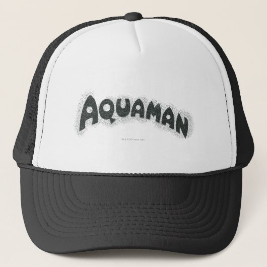 Casquette Logo noir Aquaman Grunge (Devant)