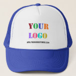 Casquette Logo Personnalisé Texte Promotionnel Trucker Entre<br><div class="desc">Couleurs et polices personnalisées - Votre logo et votre texte promotionnel Entreprise Personnalisée Casquette / cadeau - Ajouter votre logo / image et texte / information - Redimensionner et déplacer des éléments avec l'outil de personnalisation. Choisissez la police / taille / couleur ! Veuillez utiliser votre logo - image qui...</div>