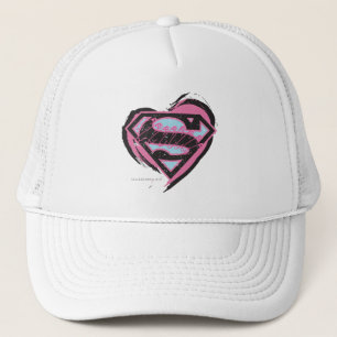 Casquette Logo rose de Supergirl au coeur