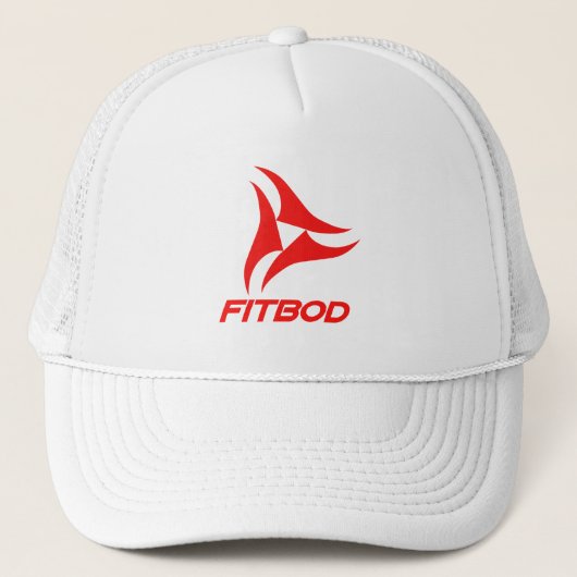 Casquette Logo rouge de forme physique de FITBOD (Devant)