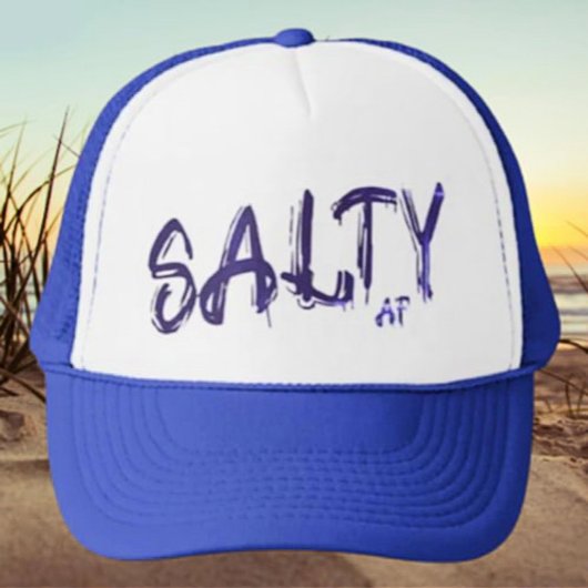 Casquette Logo "Salty AF" Blue Twilight