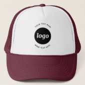 Casquette Logo Simple Avec Entreprise Texte (Devant)